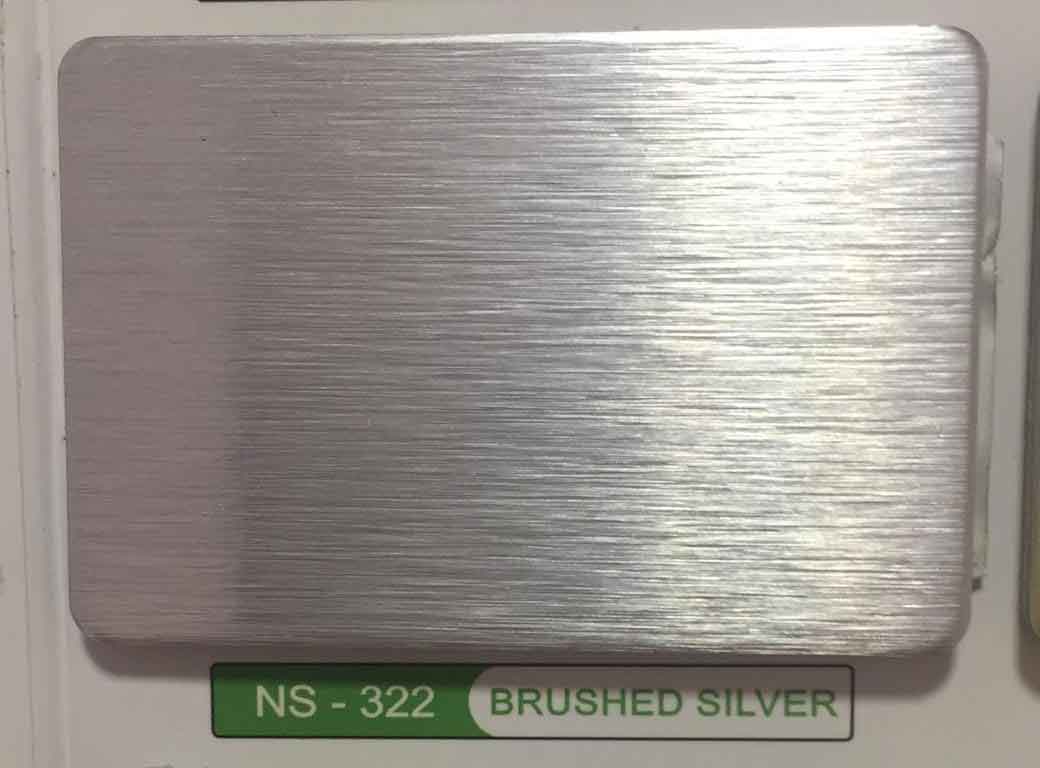 طرح خش دار نقره ای ورق آلومینیوم نانو باند لیبل سبز
